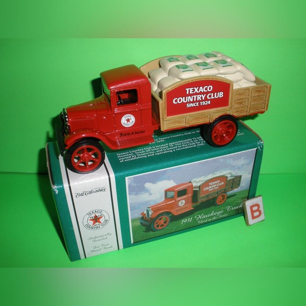 NIB! 1931 Texaco Hawkeye truck, part of the "Texaco Country Club" series